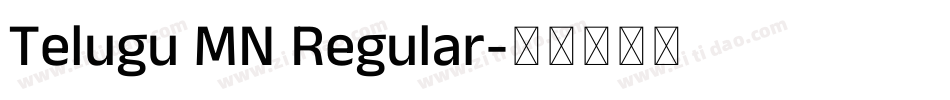 Telugu MN Regular字体转换